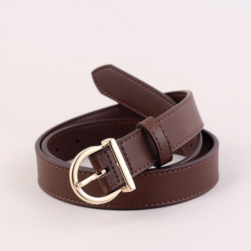 

Genuine Leather Women Belt Fashion Casual Accessory For Jeans And Dresses кавовий