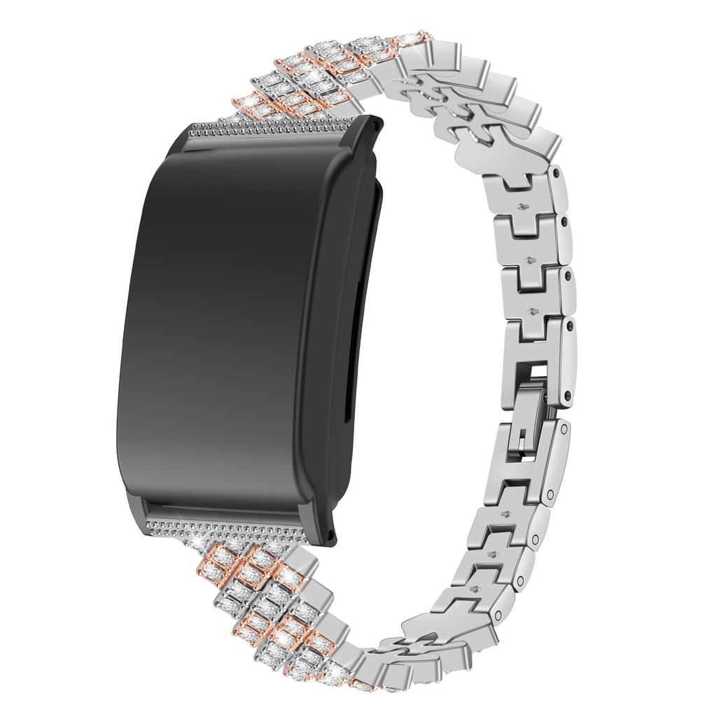 Bling Diamantarmband För Whoop4.0 Lyxigt Rostfritt Stålband För WHOOP Kvinnor Metall Smartklocka Ersättningsarmband Tillbehör