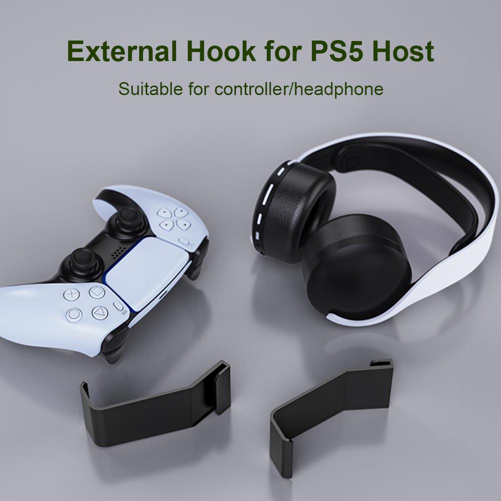 2pcs Headphone Stand Game Controller Holder Hook Hanger for Sony PlayStation 5 PS5 Console Headset Earphone Accessories