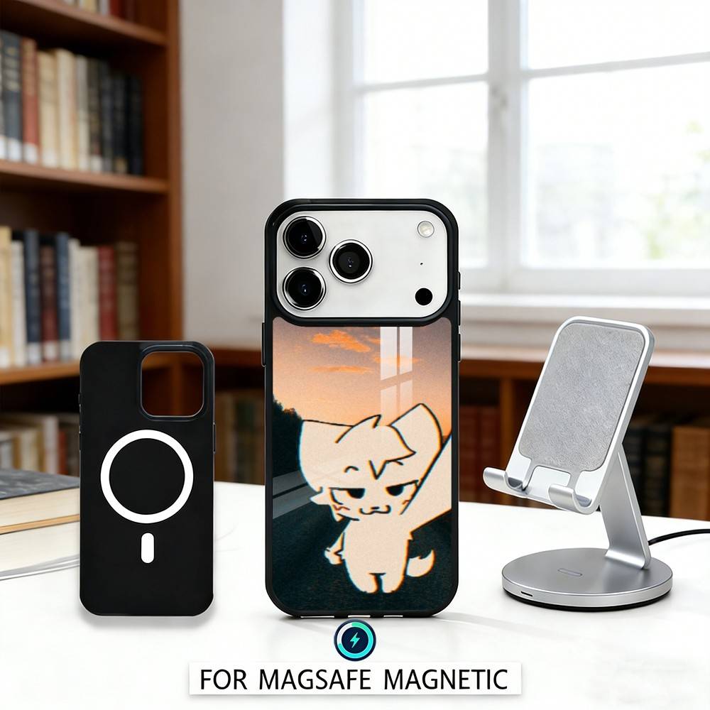 1PC Cute B-Boykisser Phone Case For iPhone 17,16,15,14,13,12,Pro,Max For Magsafe Magnetic Wireless Charging
