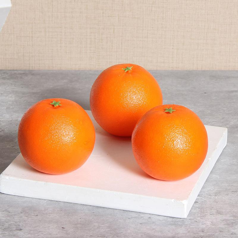 5Pcs Artificial Oranges Simulation Fruits Set Fake Fruit For House Kitchen Festive & Party Decoration, Pography Props