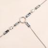 Y-shaped Square Necklace Irregular Punk Style Necklace New Long Tassel Layered Necklace  for Women