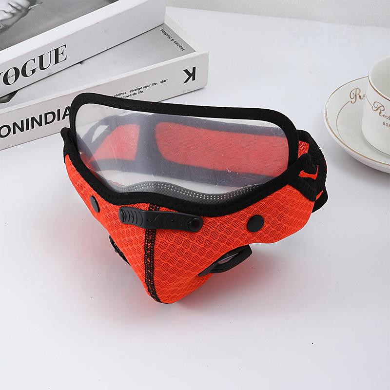 New Cycling Face Mask With Filter Goggles Dust Mask Sport Washable Reusable Facemask For Men Bandana Actived Carbon Filters