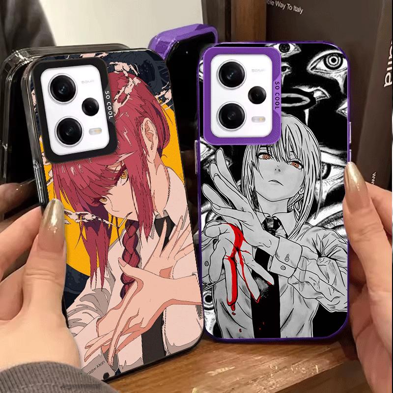 Anime Character Makima CSM Soft Phone Case for Xiaomi Redmi Note 13 14 15 Pro Plus 12S 12 11S 11 11T 10S 10 Shockproof Cover Bac