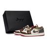 Air Jordan 1 Slip Resistant Abrasion Resistant Low Top Vintage Basketball Shoes Men's White FJ3459-160(Team80-S-BOX)