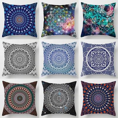 Classic Mandala Series Pillow Gift Home Office Decoration  Bedroom Sofa Car Cushion Cover Funda De Almohada