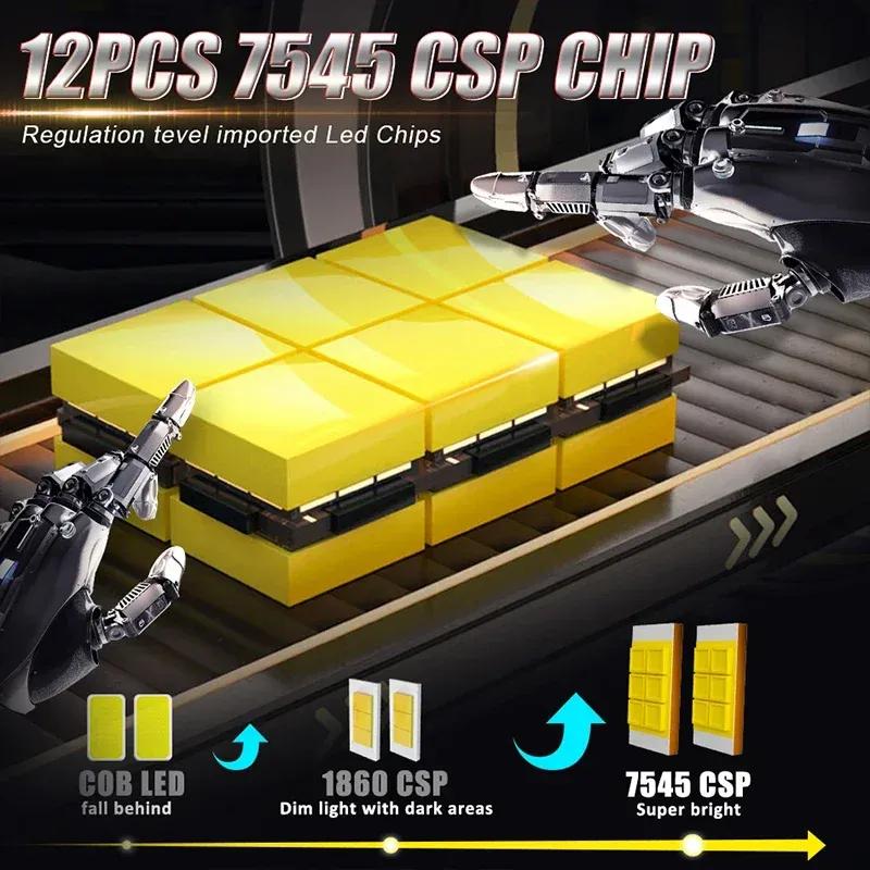 

H7 H11 H8 LED Projector Lens Fog Lights H7 LED For Low Beam Headlights 9005 9006 HB3 HB4 Car Bulb Turbo Mini Auto Lamp LHD 6000K Left-Hand Drive