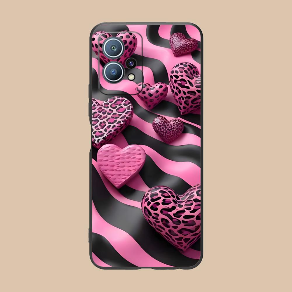 Y2K Glowing Hearts Mobile Phone Case for Huawei P60 P50 P40 P30 P20 P10 P9 P8 Pro Lite Plus Colorful Printing Cover Pretty Cover