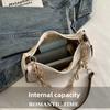Spring New Women Simple Shoulder Bag Fashi Straw Fashiable and Versatile Crossbody Bag Lightweight Casual Commuting Bag