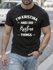 Lustiges Beziehungsshirt - Ich bin Kristina und ich mache Dinge ...