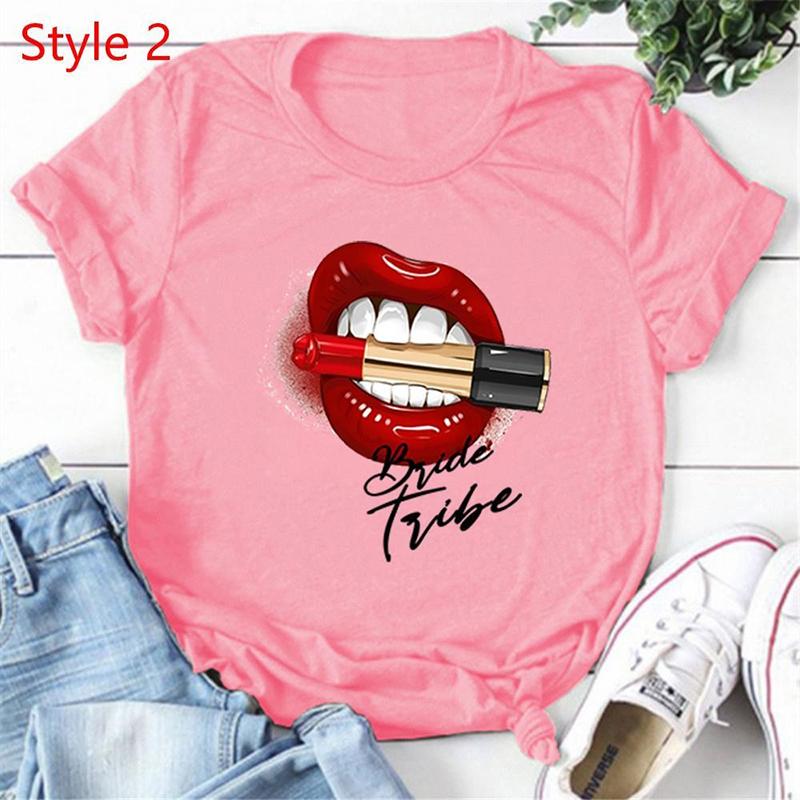 Summer T Shirt Funny Hen Party Bride Squad Tribe Bride Brides Babes Maid Of Honor Mother Of The Bride Mother Of The Groom Tops