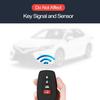 2Pcs Compatible With Toyota RAV4 Camry Highlander 4Runner Corolla Avalon Mirai Prius 86 C-HR HYQ14FBC 4 Buttons Black Rubber Silicone Case Remote Key