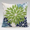 Geometric Color Flower Pillow Cover Polyester Fabric Modern Decor For Living Room