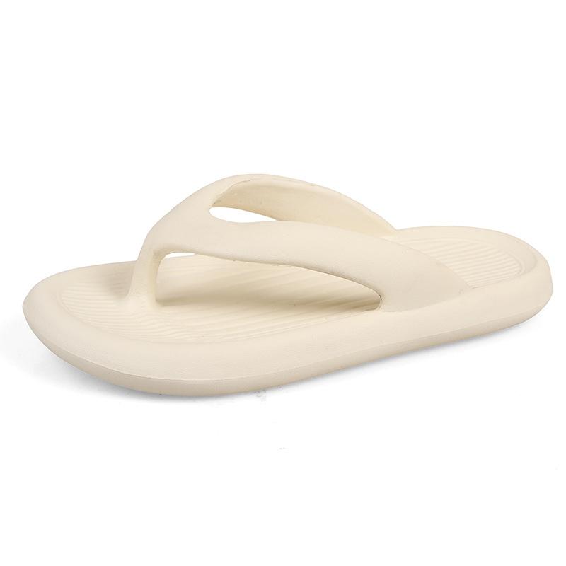 Flip-flops women's summer foot pinch thick bottom wear sandals beach couple new men's bathroom bath non-slip slippers