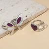 Neuer VALORANT Ring Spielcharaktere Clove Legierung Öffnend Verstellbar Dämmerung Schmetterling Herz Ringe Für Cosplay Requisiten Damenschmuck