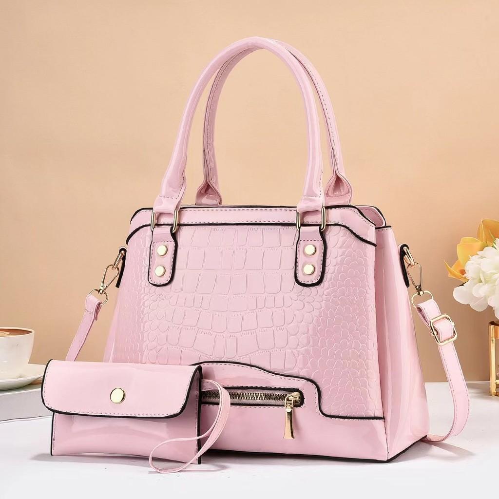 

Stylish And Versatile Large Capacity Crossborder Tote Bag For Women In Black Beige Pink рожевий
