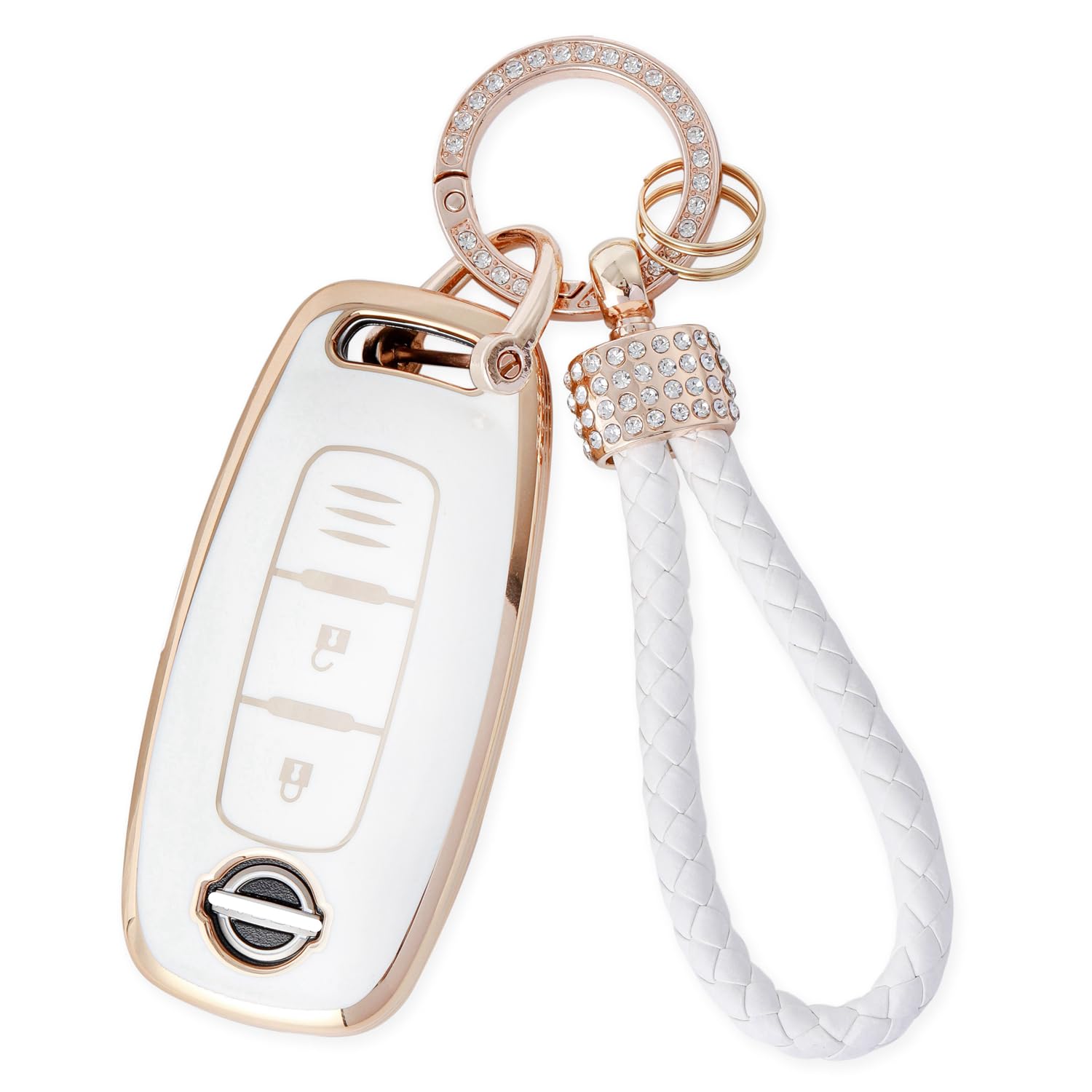 [ZANEKO] New X-Trail Key Case Compatible with Nissan Ariya Key Compatible with Nissan C2 белый