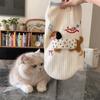 Breathable Dog Undershirt with Leash Hook Cat Clothes New Puppy Vest  for Small Dogs