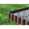 Palissade de jardin - cellfast - 10 pièces - 85 mm x 24 mm - forme arrondie ou droite - eco brun