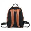 Zaino Studente Splicing Bicolore Elegante Grande Capacità Alla Moda Borsa in PU
