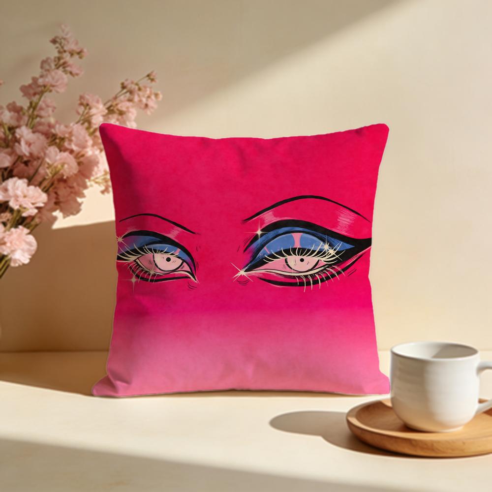 Melancholische Augen Kissenbezug Weiche Kissenbezüge für Zuhause Schlafzimmer Wohnzimmer Sofa