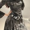 Vintage Women's Rivet Belt Y2k Dress Jeans Belt Retro Leather Waist Belt  Spicy Girls