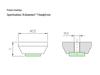 15x7 Aluminum Alloy Shock Absorbing Speaker Amplifier Feet Pads for Home Ceramic Cooktop, Anti-slip Nails