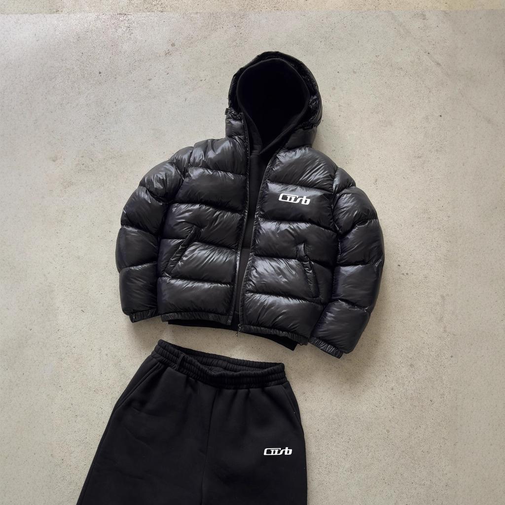 26 Foreign trade cross-border European goods letter printing winter hooded warm hooded thickened bread cotton jacket men and women