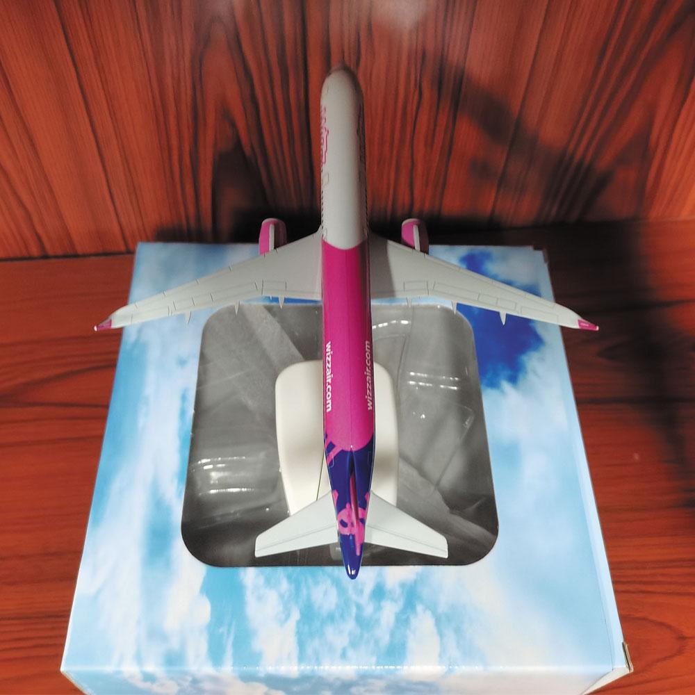 Display 20CM Wizz Airways Aviation Model Aircraft A321 1/400 Scale Diecast Metal Alloy Plane With Stand Airplane Collection