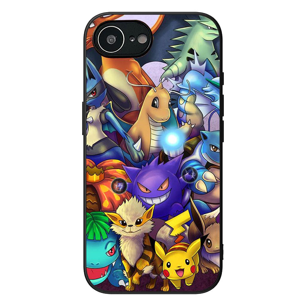 Phone Cover P-Pokemons GO Gengar P-Pikachus for Xiaomi Redmi Note 12 10 11 9 8 Pro 10C 12C 9T 9A Note11 Note12 5G 4G Soft Case