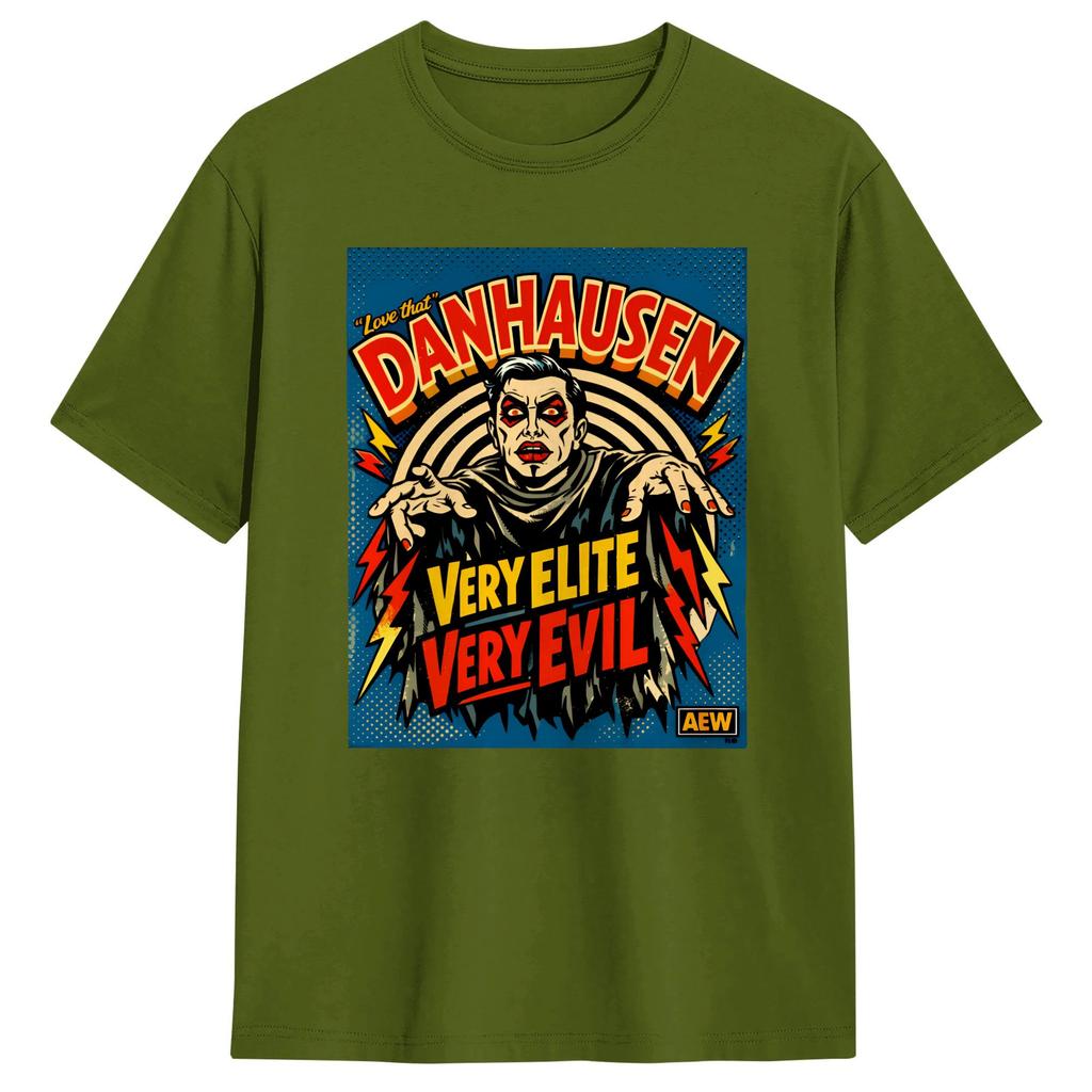 Danhausen Wrestling AEW T-Shirt Sommer Baumwoll-T-Shirts Für Herren Mode Lässiges T-Shirt Kurzarm Y2K Retro Kleidung