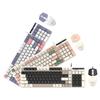 Viper KM100 Wired Keyboard & Mouse Set - Mechanical Feel, Color-Matched USB for Office, Computer, Notebook Use