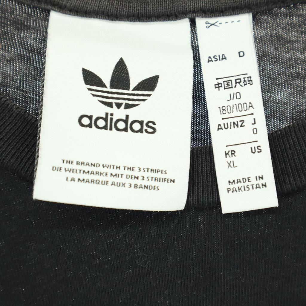 Adidas Trefoil Logo Short Sleeve T-shirt XL Black Men's Used