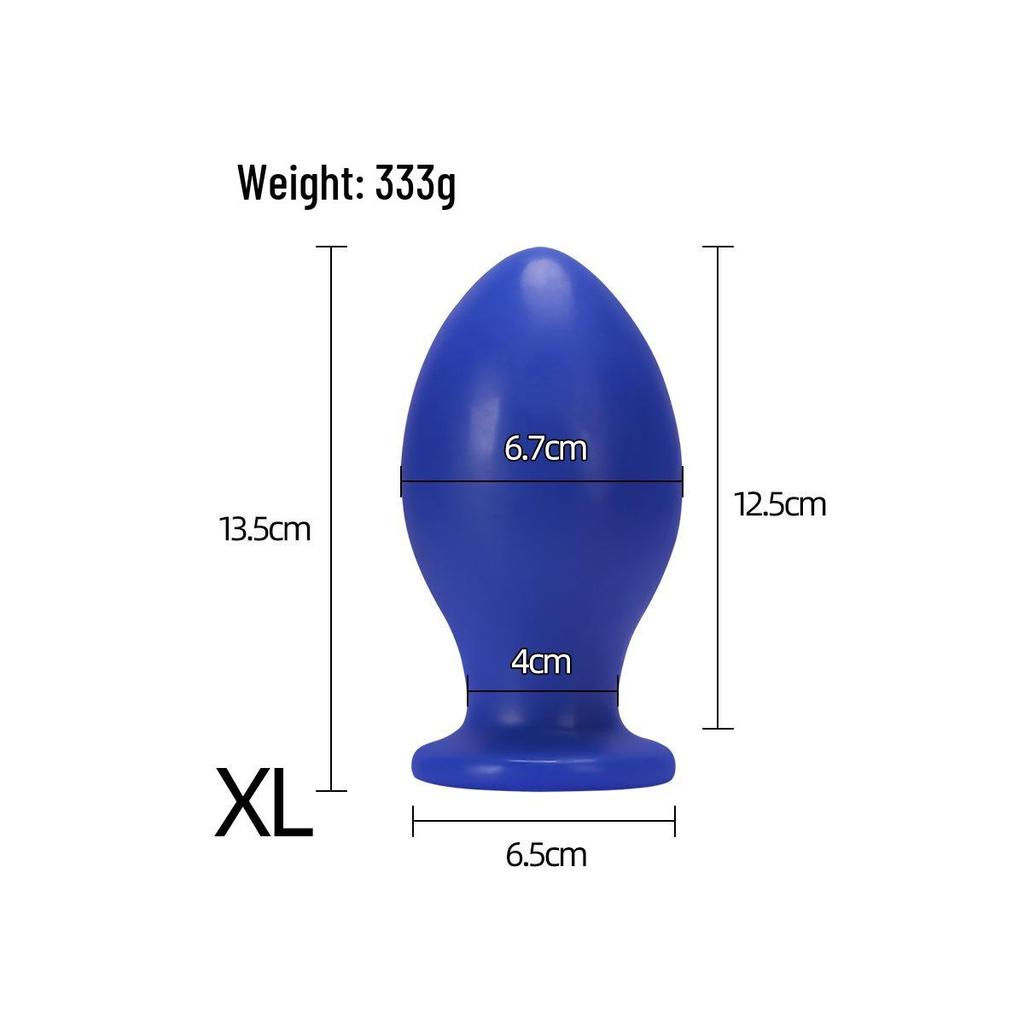 C116 Blauer Drachenei Anal Plug - Unisex Outdoor SM Flirtspielzeug