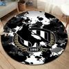 Collingwood Football Club Round Area Rug,Carpet Rug for Living Room Bedroom Sofa Playroom Decor,Non-slip Floor Mat
