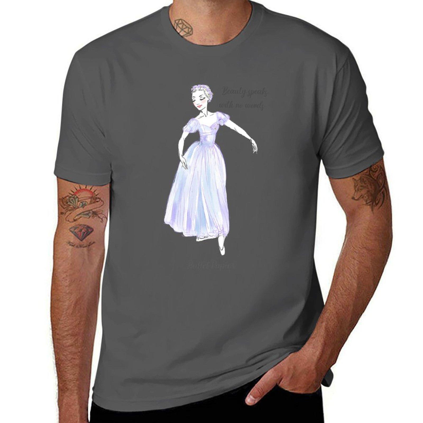 

Beauty Ballet T-Shirt man t shirt graphic cotton t shirts man 100% T-Shirt 4XL