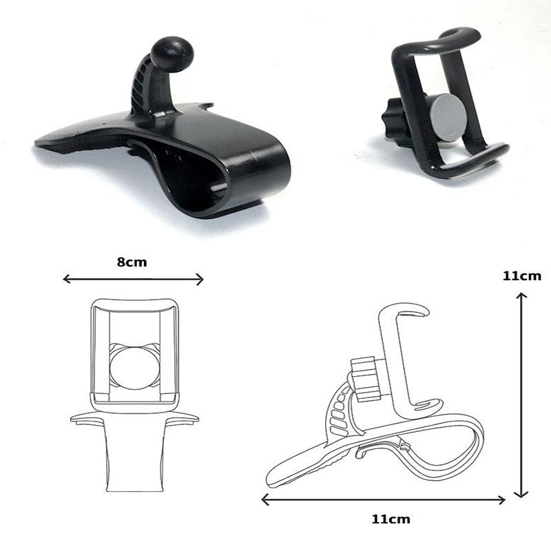 Universal Dashboard Car Phone Holder Easy Clip Mount Stand GPS Display Bracket Car Holder Support for IPhone Samsung