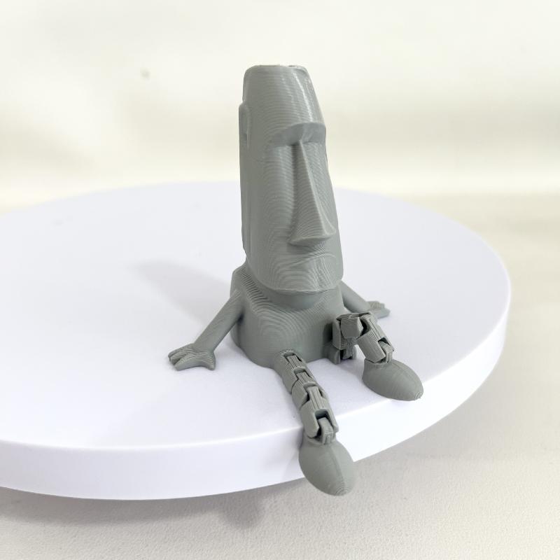 

Creative Movable Moai Statue Easter Leisurely Small Person Sculpture Decor Mini Figurines Car Desktop Decoration 1pc