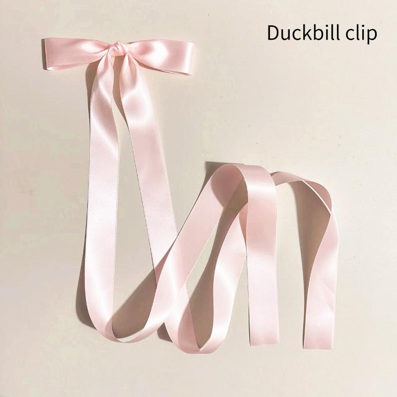 

Длинный бант из ленты Jk заколка для волос аксессуары для волос милый стиль верхняя заколка для моды милые девочки украшение для волос A3 розовый