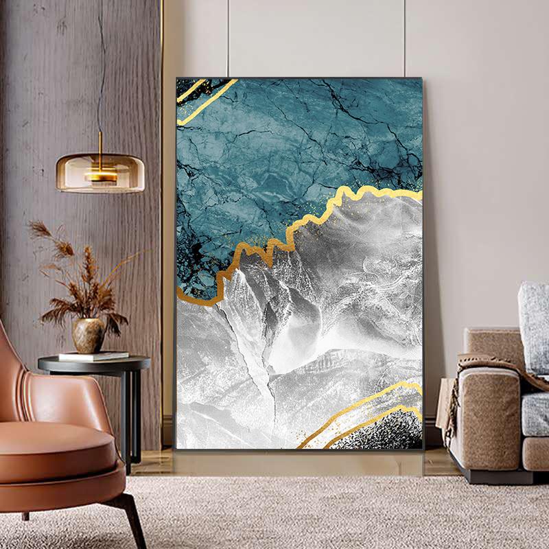 Modern Abstract Gold Marble Interior Texture Background Canvas Painting Poster Print Wall Art Picture Living Room Home Decor