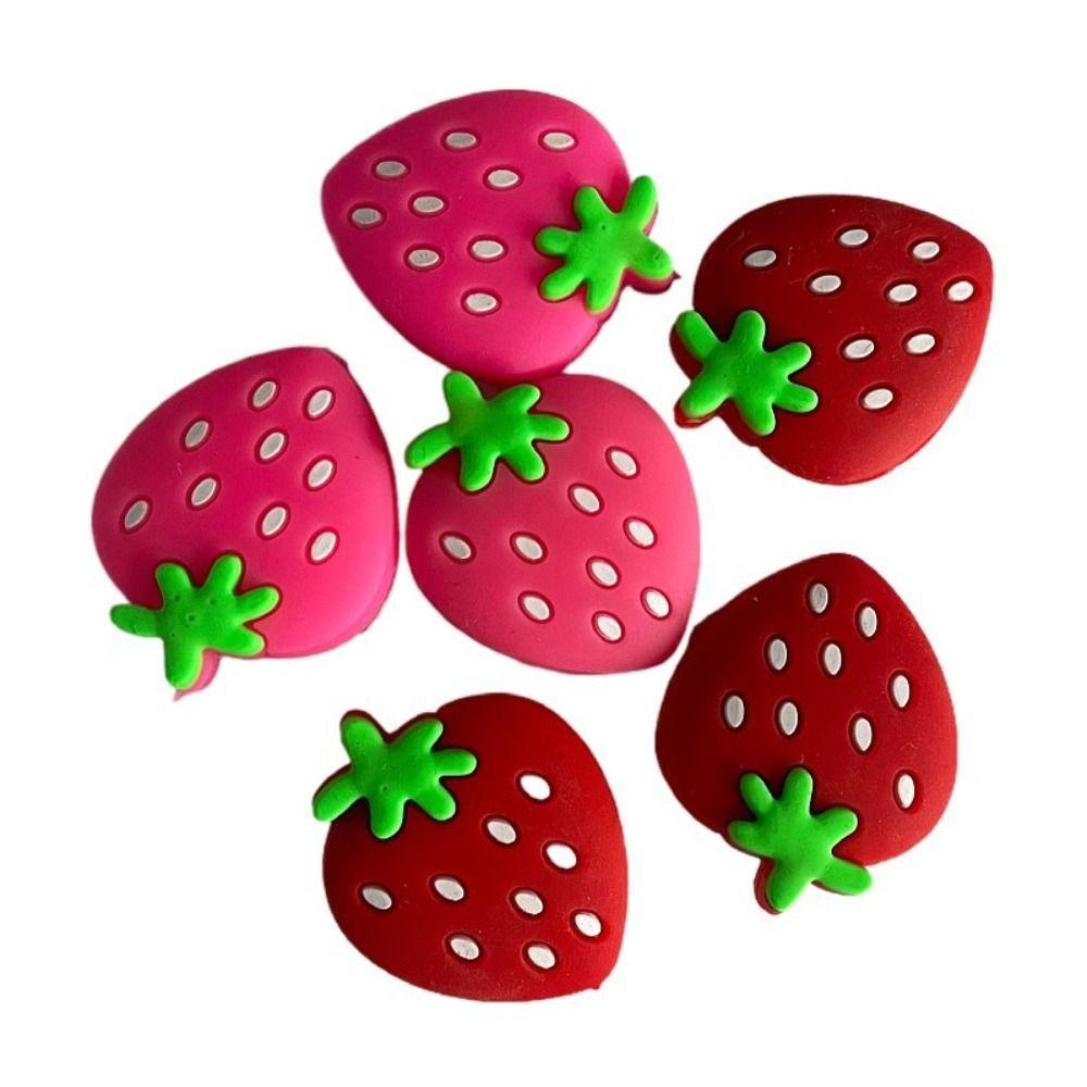 Strawberry Tennis Shockproof Absorber Buffer Tennis Racket Vibration Dampeners  Tennis Staff