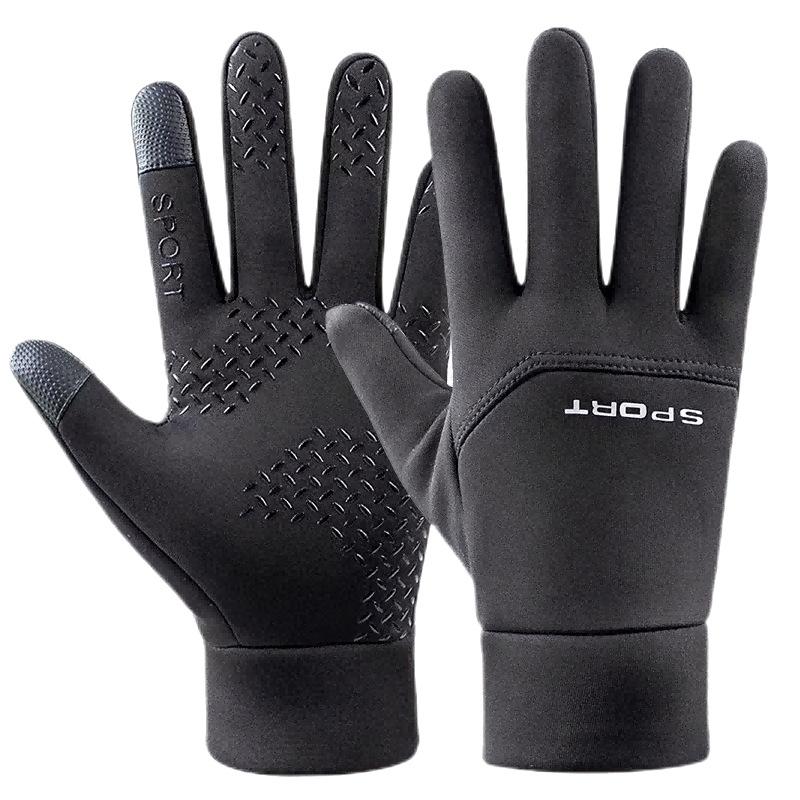 Sports gloves velvet warm men and women winter non-slip ski motorcycle bicycle outdoor cold protection