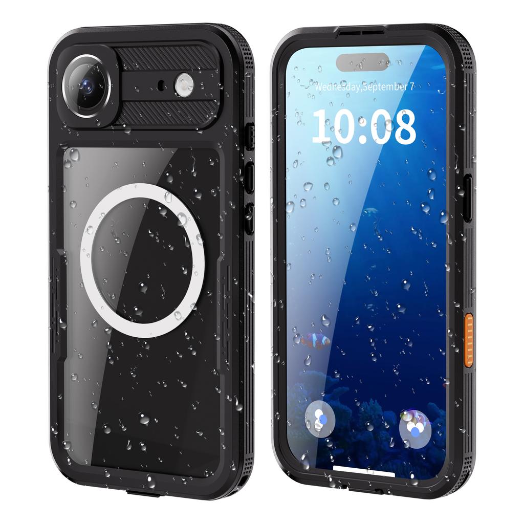 IP68 Waterproof Magnetic Case for IPhone 17 Air 16 Pro Plus ProMax Shockproof 360 Full Body Heavy Duty Cover Diving Swim Outdoor