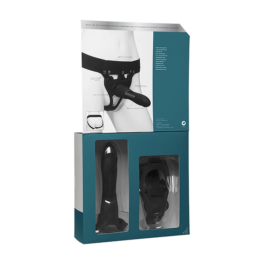 Doc Johnson - Strong Silicone Harness + Dildo + Remote Control