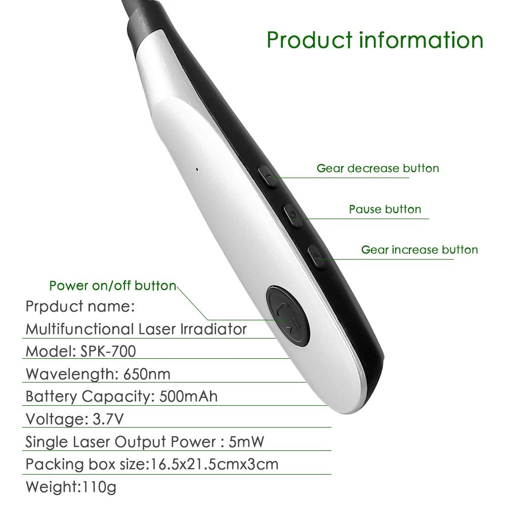 Tragbares 650nm Rotlicht Nasen- und Ohr-Wellnessgerät USB Wiederaufladbar für Nasenpflege Atmungskomfort und Entspannung Heimgebrauch