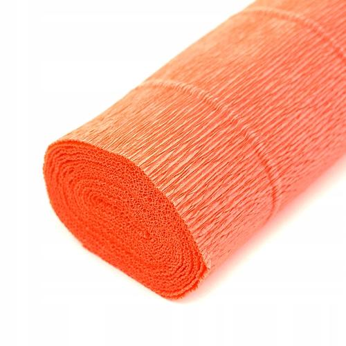 Bibuła dekor Krep 50x250 cm 180GR 581 POMARAŃCZOWA