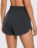 CRZ YOGA Breathable Running Shorts with 7cm Graphite Size M Women's Quick-Drying Liner, Inseam, Gray,