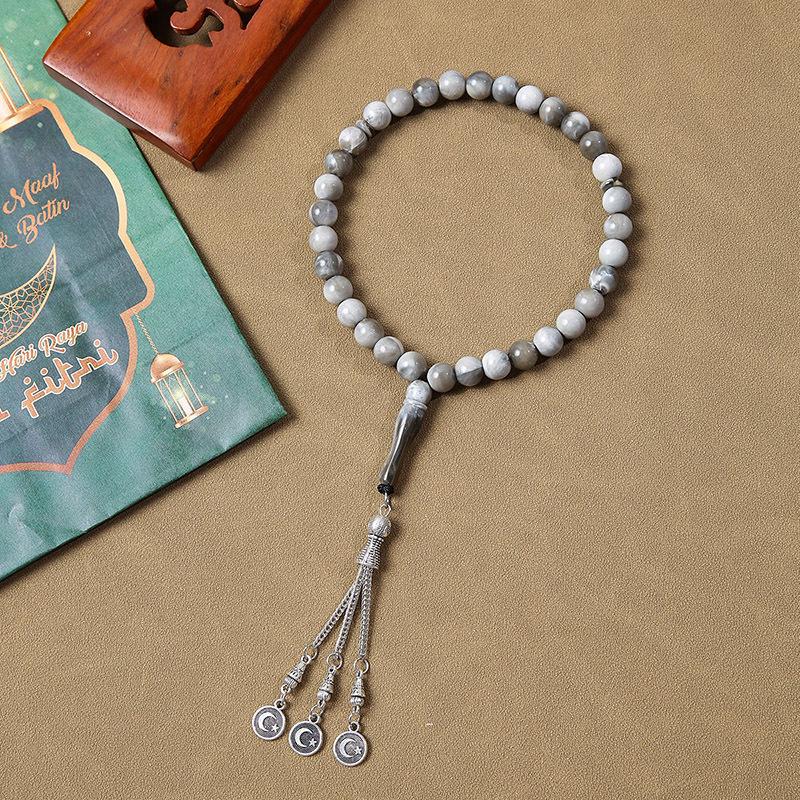 Brățară Tasbih Arabesc cu 33 de Mărgele Făcută Manual - Mărgele de Rugăciune din Orientul Mijlociu