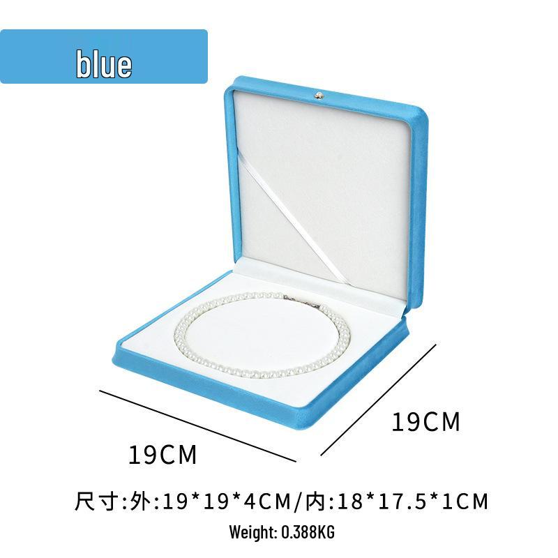 Velvet Pearl Necklace Jewelry Set Box - Mother's Day Gift Packaging and Storage Box