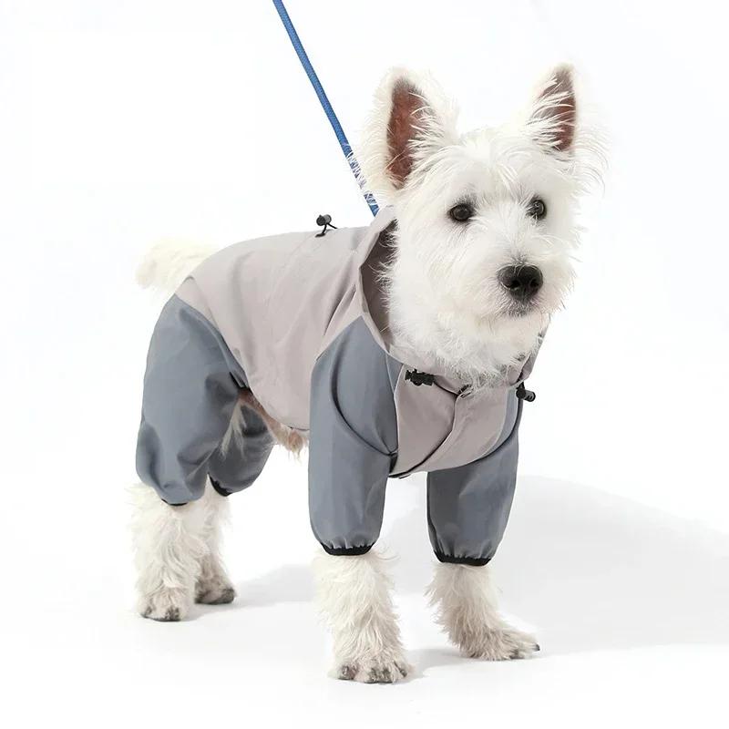 Waterproof Pet Raincoat for Small Dogs Summer Puppy Dog Jumpsuit Clothes Yorkies Chihuahua Pinscher Raincoats Mascotas Overalls